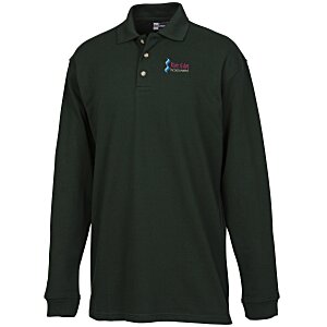 Custom Logo Long Sleeve Polo